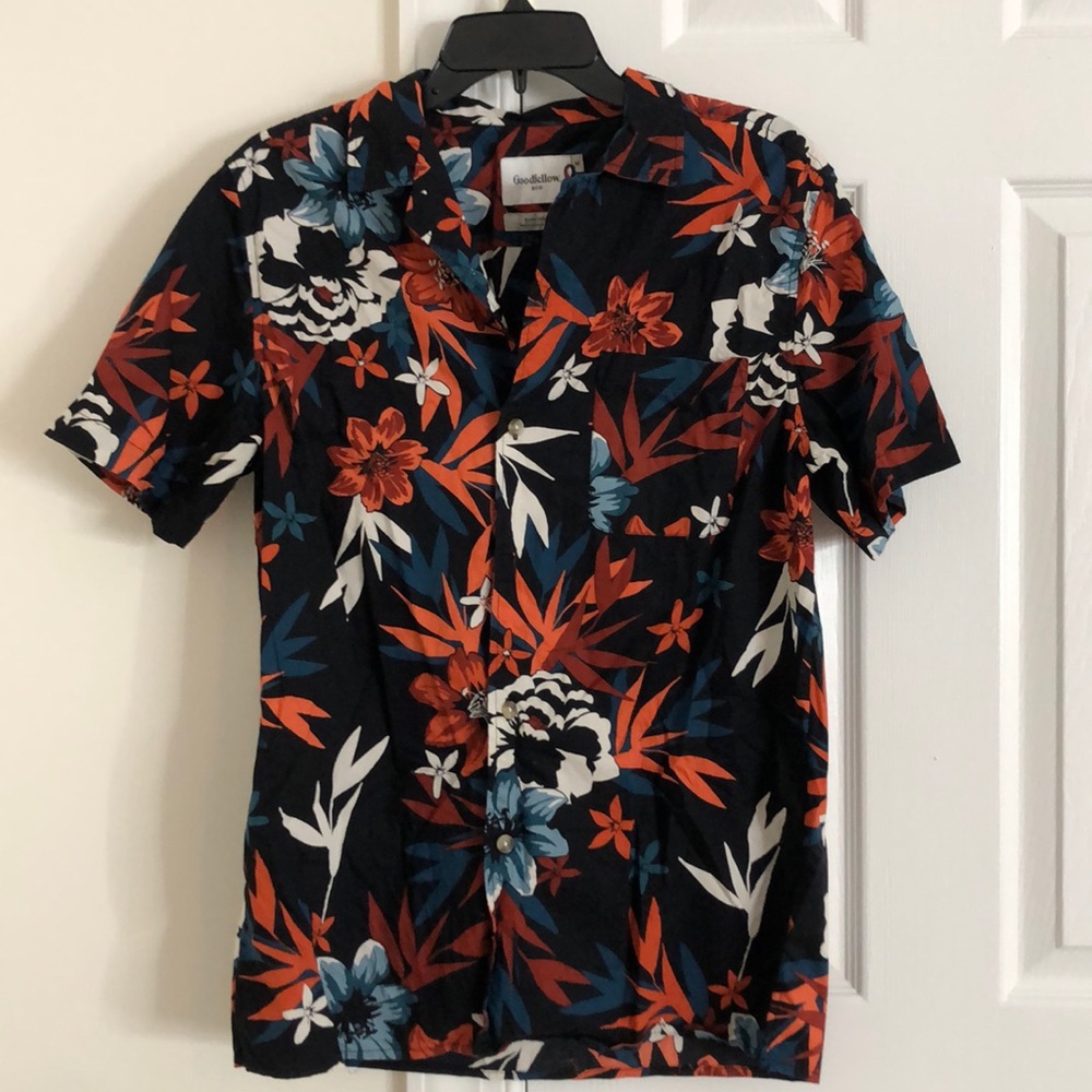 Flower button up shirt